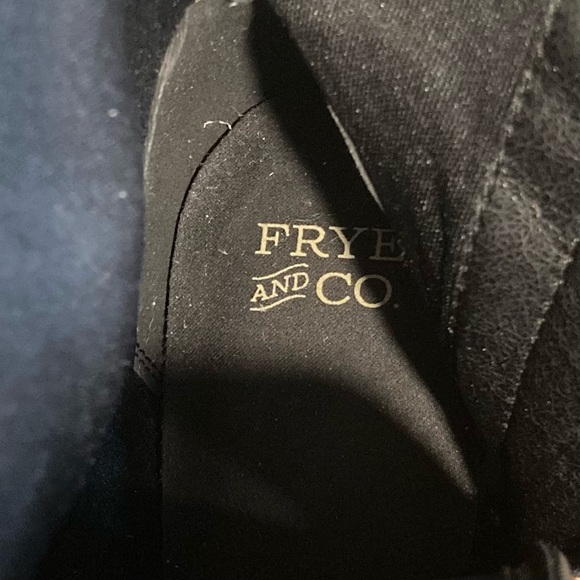 Frye and Co Black Faux Leather Boots Sheldon Size 7 - Picture 12 of 12